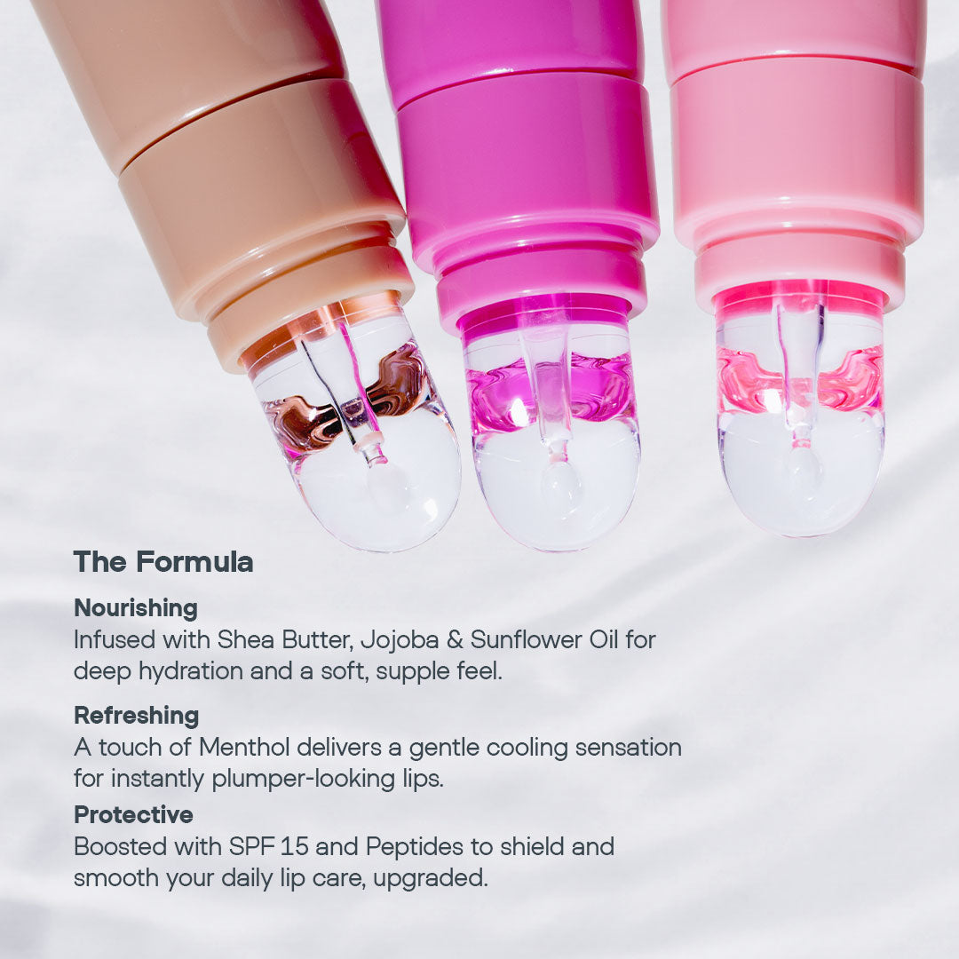 [Bundle of 3 - All Shades] Asul Hydrating Lip Peptide | SPF 15 Protection | Tinted Lip Treatment | Shea Butter & Menthol
